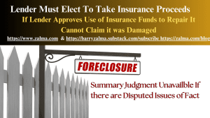 Lender Must Elect To Take Insurance Proceeds 