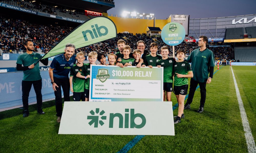 Kumeu Rugby Club nets $10K at nib’s junior relay showdown