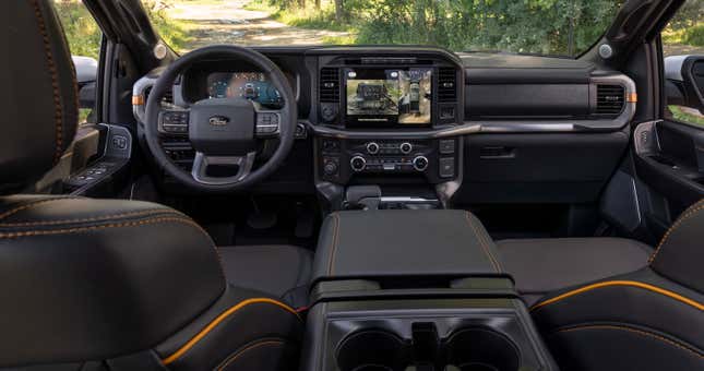 Interior of a 2024 Ford F-150 Tremor