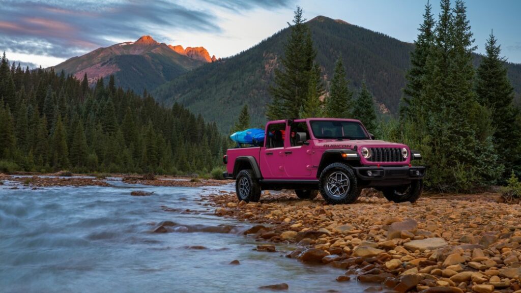 2024 Jeep Gladiator available in Tuscadero Pink