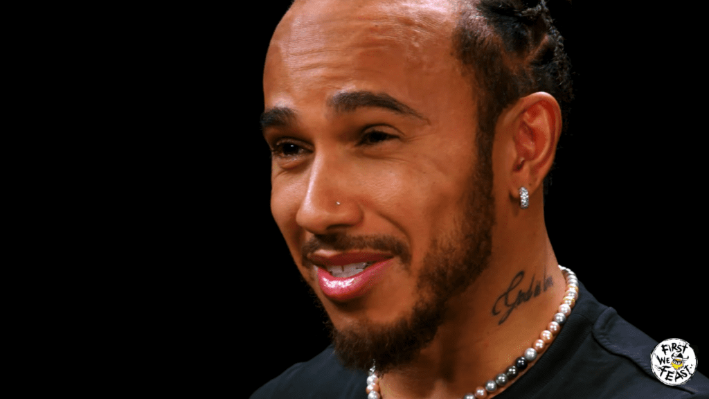 Lewis Hamilton Reveals He Nearly Drowned While Surfing And Refuses To Pee In The Car On 'Hot Ones'