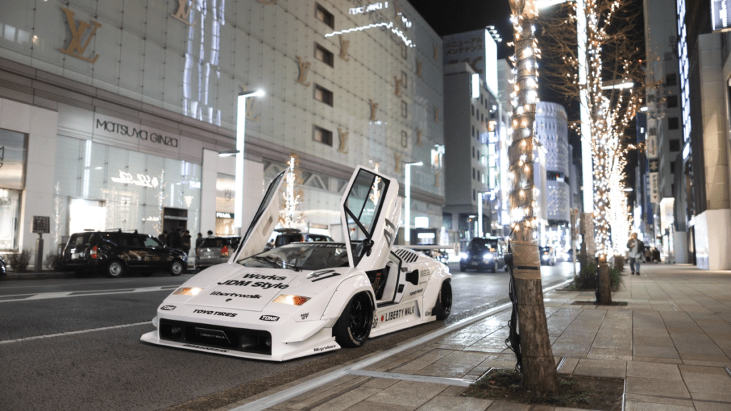 Liberty Walk's Widebody Lamborghini Countach Is 2024 Excess Stacked On Top Of 1980s Excess