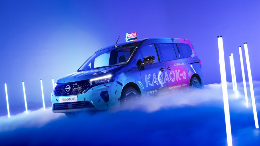 Nissan gets it on with the loud "Karaok-e" van concept