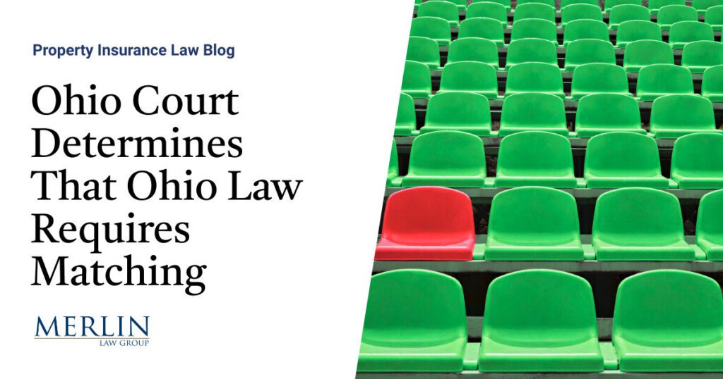 Ohio Court Determines That Ohio Law Requires Matching