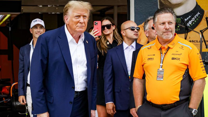 Trump attended Miami Grand Prix as McLaren's guest