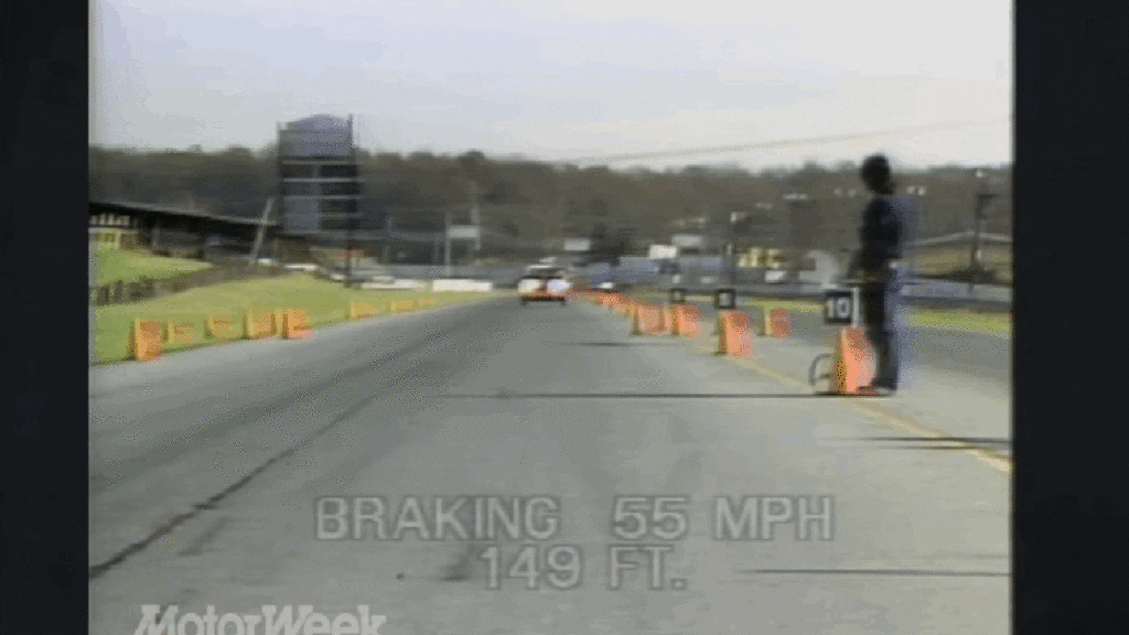 Watch A Chrysler LeBaron Take Nearly 150 Feet To Stop From 55 MPH