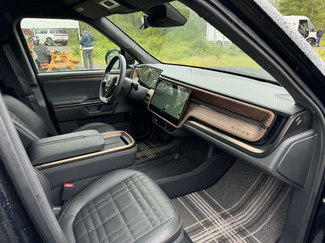 Dashboard of a Rivian R1