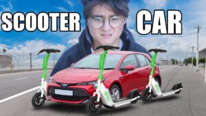 Watch A YouTuber Build A Car Out Of Electric Scooters
