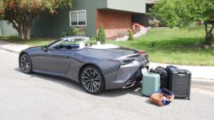 Lexus LC Convertible Luggage Test: How much fits in the trunk?