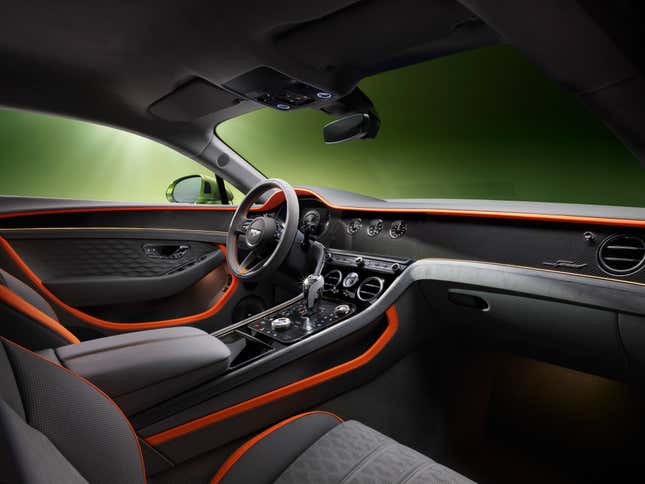 Interior of a Bentley Continental GT Speed