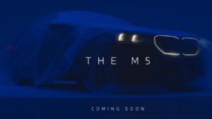 2025 BMW M5 gets one more tease before imminent debut