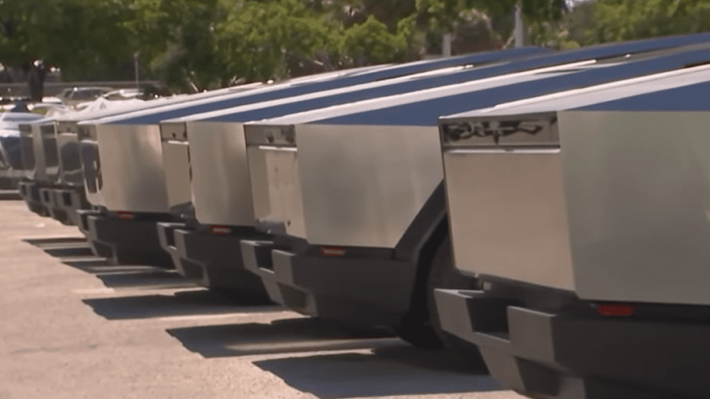 F**k Elon’ Sprayed On 34 Cybertrucks Stored In Florida