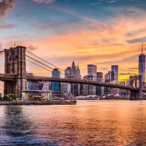 New York City skyline seen from the water