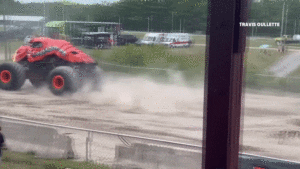 Shocking End To Monster Truck Rally After Lobster-Themed Truck Pulls Down Power Lines