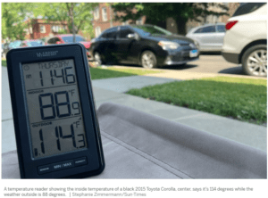 The heat inside your car can turn deadly in minutes this summer