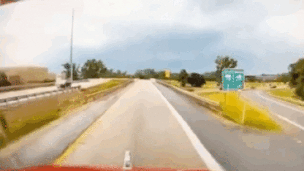 Watch An SUV Fly Free-Willy Style Over A Freeway On-Ramp