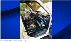 Woman’s Kia with fire risk recall goes up in flames: ‘Very, very lucky’