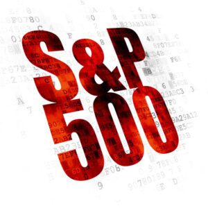 S&P 500 on Digital background