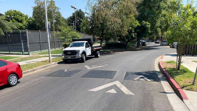 A Speed cushion in West Hollywood