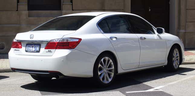 A 2013 Honda Accord, for comparison