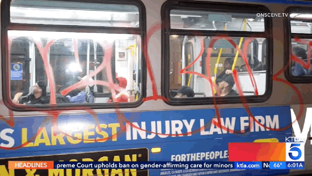 A Bus Full Of Passengers Was Attacked With Fireworks During An LA Street Takeover