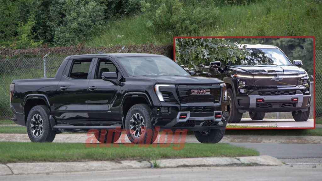 GMC Sierra EV AT4, Chevy Silverado EV Trail Boss caught in spy photos