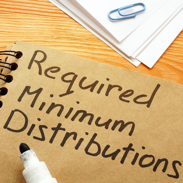 Required minimum distributions on a notebook