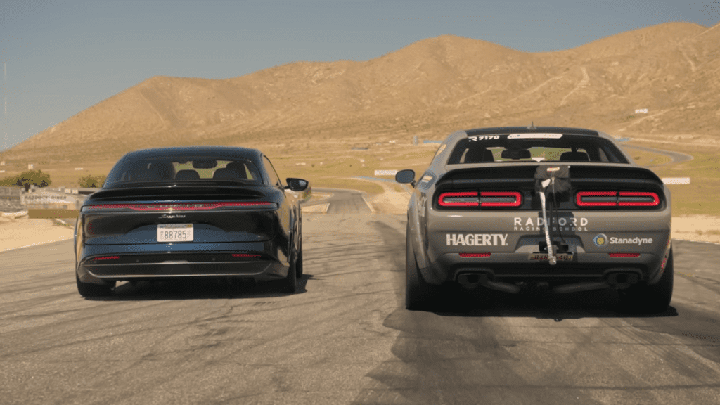 Watch A Lucid Air Sapphire Beat A Dodge Demon 170 On Its Home Turf Again And Again