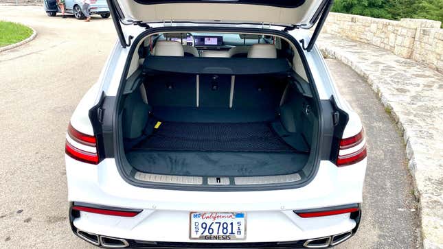 A photo of the GV80 Coupe's trunk space