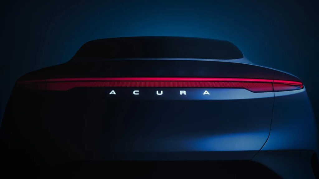 Acura teases new performance EV for Monterey