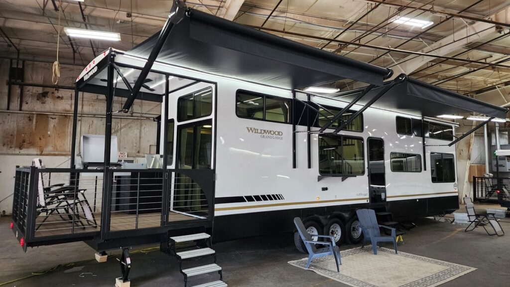 This Absurd $110K Destination Trailer Has Two Bedrooms, A Deck And Full-Sized Appliances