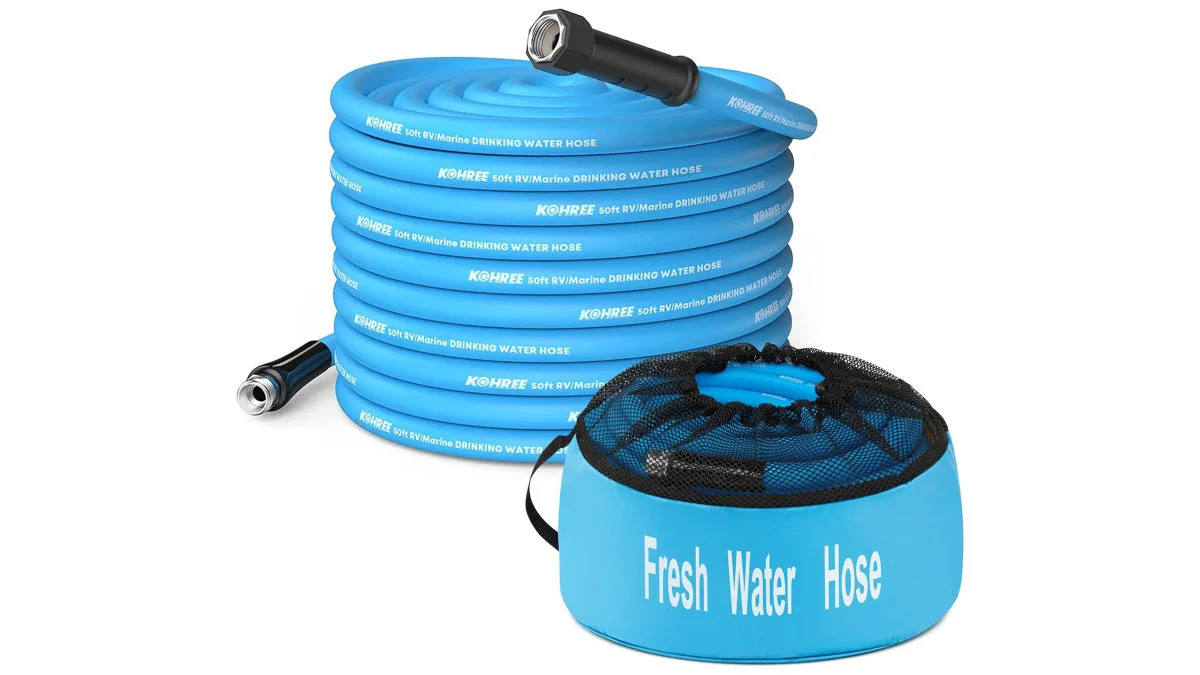 ohree 50FT RV Water Hose with Storage Bag 1