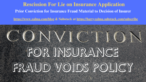 Rescission For Lie on Insurance Application