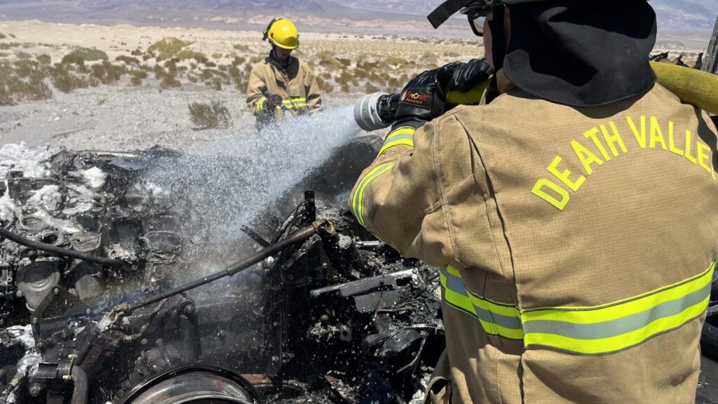 Trucks And SUVs In Death Valley Just Can't Stop Bursting Into Flames