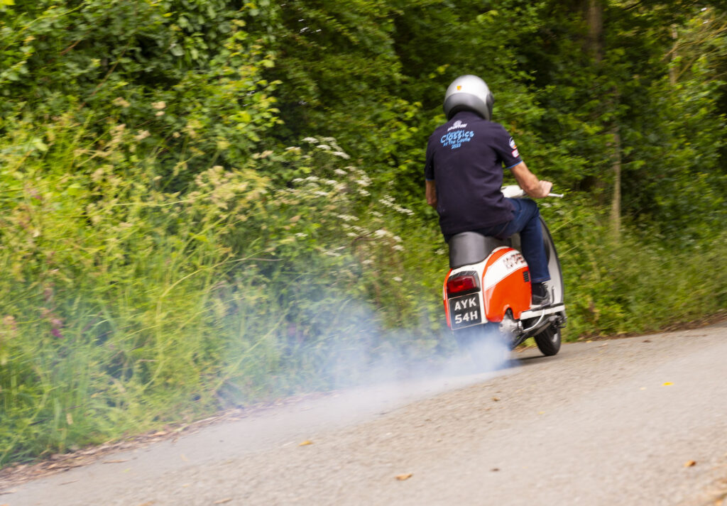 Tom Pead riding Lambretta GP125