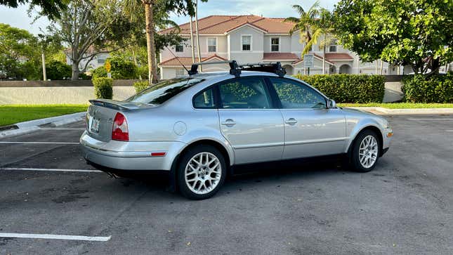 rear 3/4 shot of the Passat