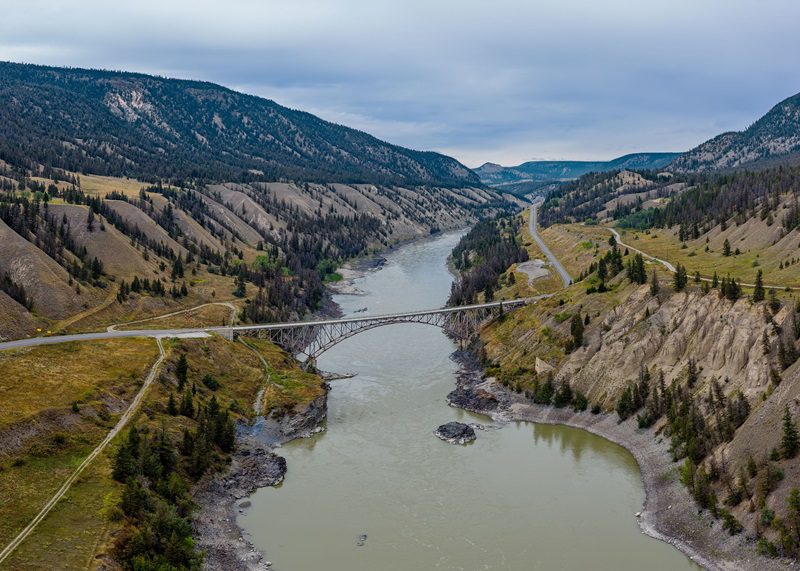 Aerial view near Williams Lake, B.C.