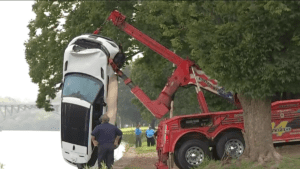 Couple Learns The Hard Way That You Should Always Engage The Parking Brake Before Banging In The Back Seat