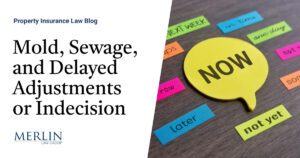 Mold, Sewage, and Delayed Adjustments or Indecision