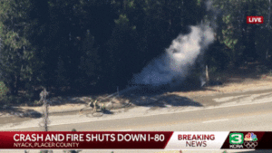 Tesla Semi Battery Pack Bursts Into Flames And Spews Toxic Fumes After Crash