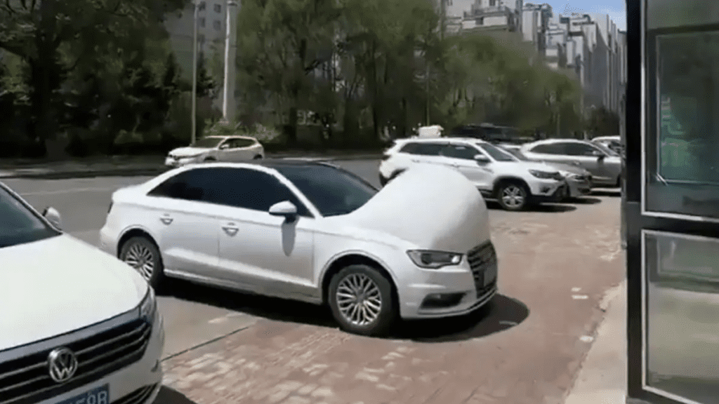 Viral 'Pregnant' Chinese Cars Are Not Cheap Wraps Bubbling Under Intense Heat