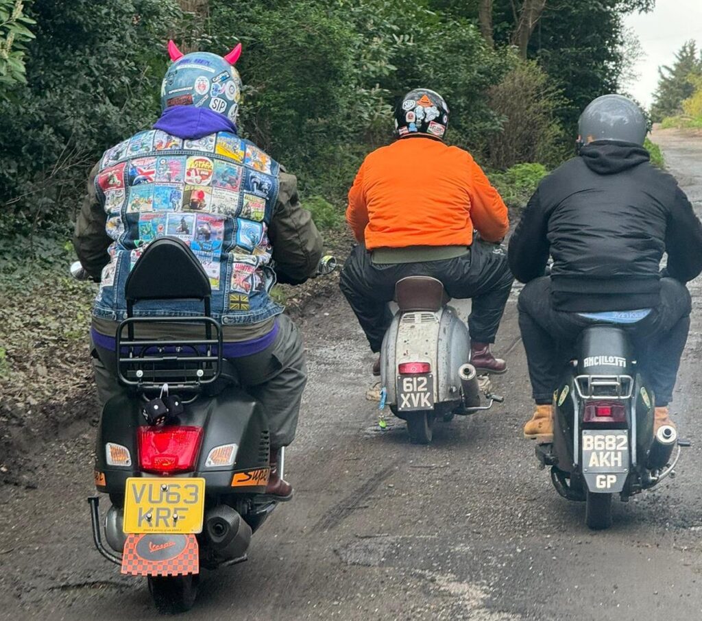 Ben Tushaw on Vespa GTS