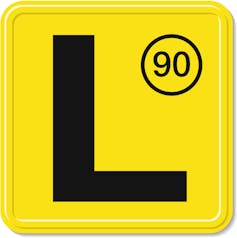 Australian L plate