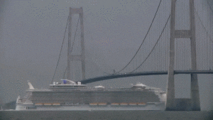 Here's How Massive Cruise Ships Duck Under Suspension Bridges