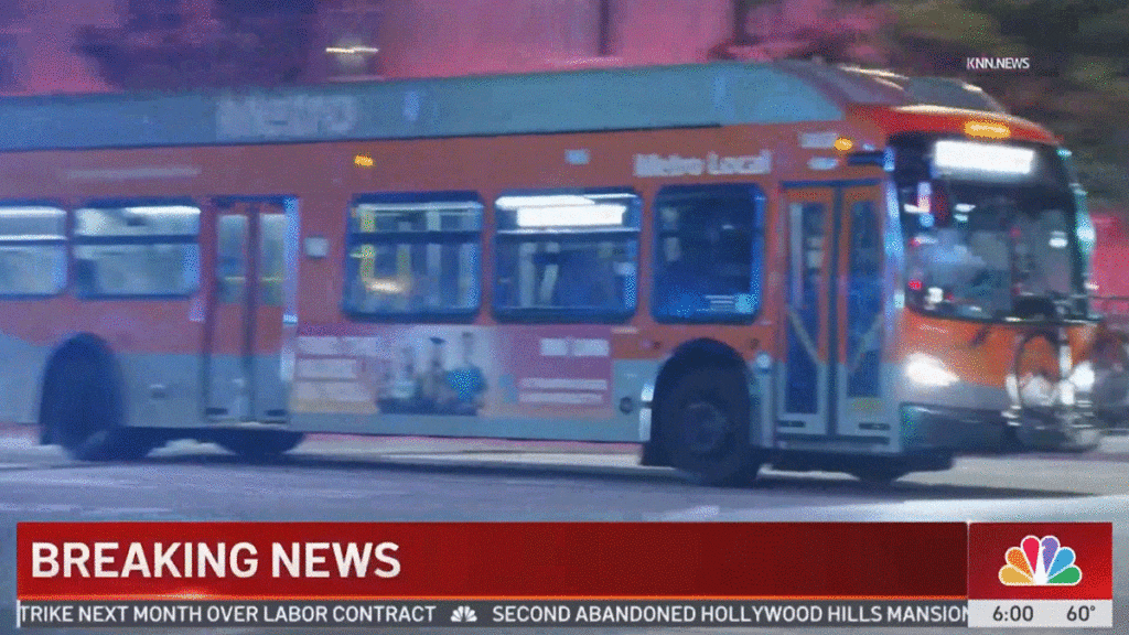 Passenger Shot And Killed During Bus Hijacking In Los Angeles