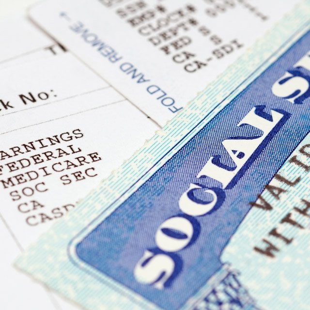 Picture of a Social Security card