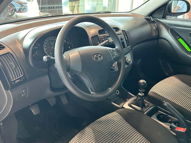 A photo of the elantra's interior