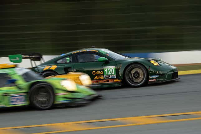 Image for article titled A Pink Cadillac Won Petit-LeMans In The Dark With No Headlights And That Wasn't Even The Best Thing About It