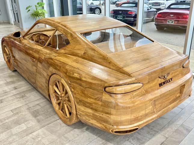 Image for article titled Do You Think You Wood Get Board With This Bentley Display Model?