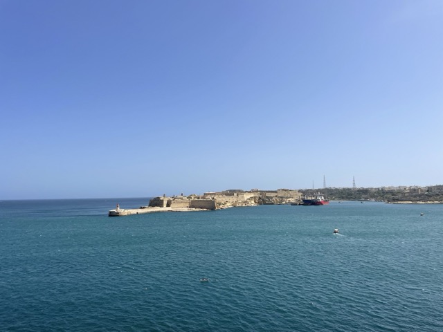 Image out to sea of Grand Harbour and Three Cities Malta, 